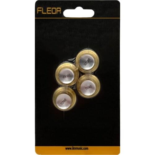 FLEOR Gold Vintage LP/SG Guitar Knobs Tone Volume Control Knobs 2T2V