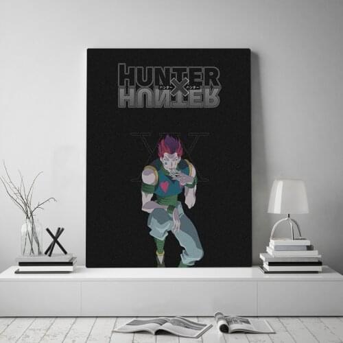 Hisoka Morow Hunter x Hunter anime Framed Canvas poster Wooden Painting wall Art decor Living room Study Home Decoration Prints