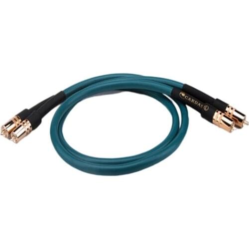 CARDAS RCA to RCA Audio Cable Oxygen Free Copper Silver Plated Shielding Fever Grade Audio Amplifier Canon Signal Cable