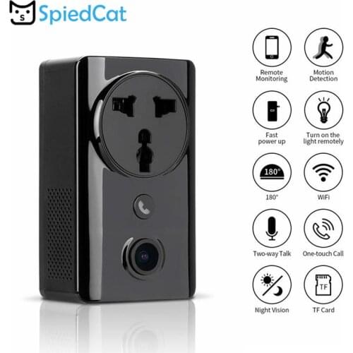 HD 1080P Mini Lens WIFI IP P2P Cam Charge Night Vision Motion Detection One-touch call Home Security CCTV Surveillance Camera