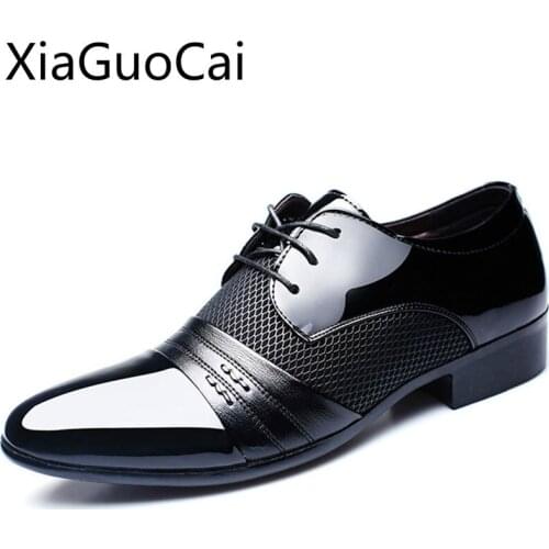 Plus Size 45, 46, 47 Summer Mens Casual Shoes Pointed Toe Male Flat Casual Shoes Lace Up Cheap Flat Leather Sneakers for Boys