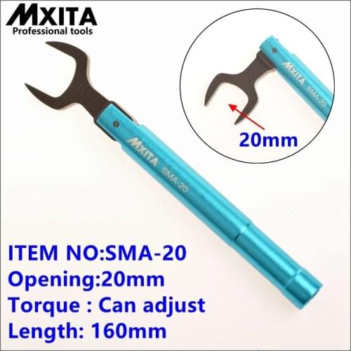 MXITA N Type SMA torque wrench RF connector opening 20MM electrommunication Coax Adapter convertor Straight goldplated spanner