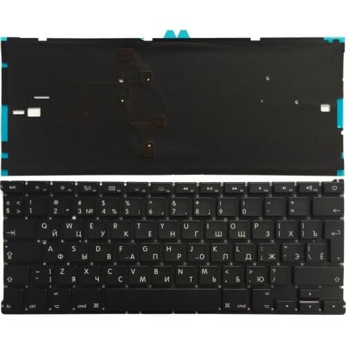 NEW Russian Keyboard For Macbook Air 13" A1466 A1369 with Backlight Laptop keyboard MD231 MD232 MC503 MC504 2011-15 Years