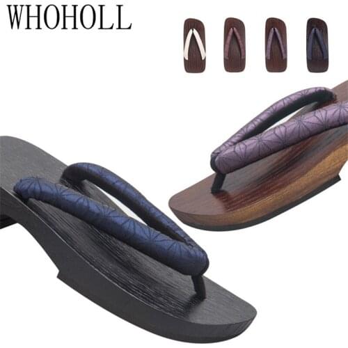 2020 New Hemp Leaf Japanese Clogs Womens Japanese Geta Cosplay Shoes Traditionalhigh Quality Flip Flop For Women Slippers