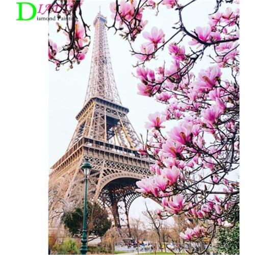 Full Square/Round Diamond Landscape Paris Tower 5D DIY Diamond Painting Diamond Embroidery Home Decor Gift Cross Stitch Mosaic
