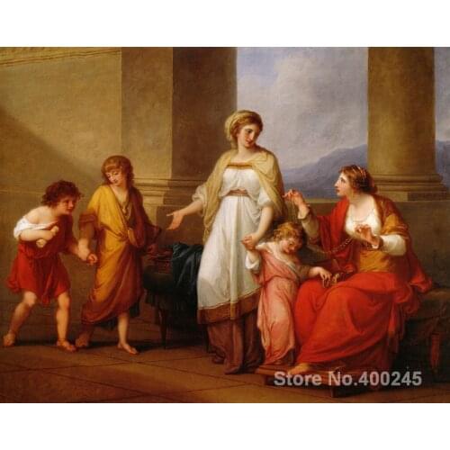 Portrait Artist Angelica Kauffman Paintings Cornelia Africana High quality Hand painted