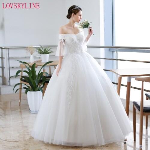 Luxury Full beads Embroidery Appliques Wedding Dress Cap Sleeves Boat Neck lace up Ball Gown Wedding Dresses New