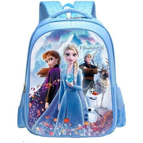 Disney cartoon schoolbag Frozen elsa Anna girls cute primary school bag kindergarten Cute backpack