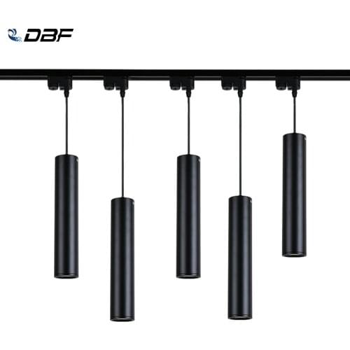 [DBF]Modern 2 Wires LED Track Rail Long tube 5W Pendant Lamp Island Bar Counter Shop Kitchen light fixtures hanglamp luminaire
