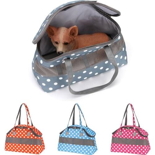 Pet Dog Carrier Bag Soft-Sided Travel Cat Carriers Portable Backpack Cat Cage Breathable Small Dog Travel Bag Airplane Approved