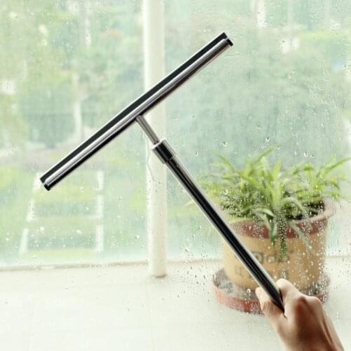 Telescopic Window Glass Scraper Cleaner for Bathroom Car Bathroom Wiper Soft Eco-Friendly Magic Cleaner Helper Household