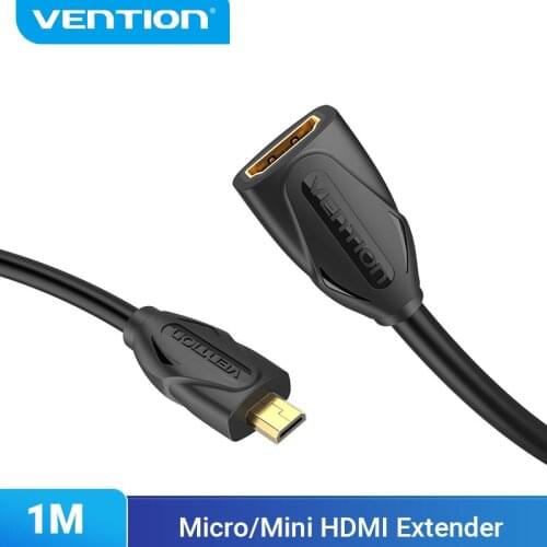 Vention HDMI Extension Cable Micro Mini HDMI Male to Female Cable Converter Extender for Tablet HDTV Micro HDMI Cable Extension