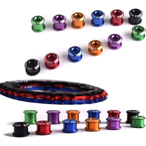 5Pcs Bicycle Single/Double Sprocket Bolt Aluminum Alloy Ultra-Light Color Chainset Screws