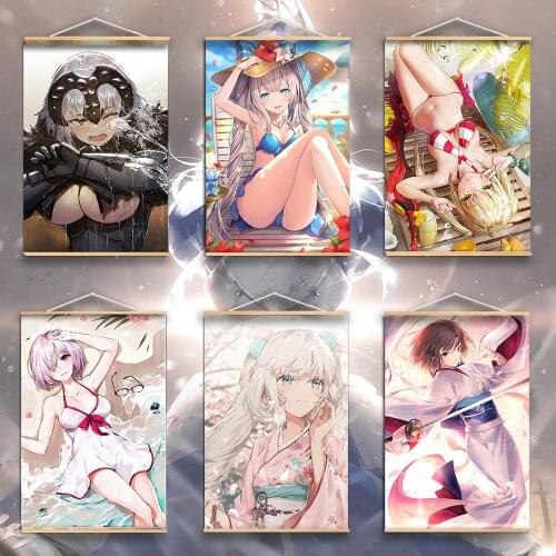 Japanese Popular Anime Girl Canvas Painting HD Print Poster Home Living Room Bedroom Decoration Girl Room Decoration Painting