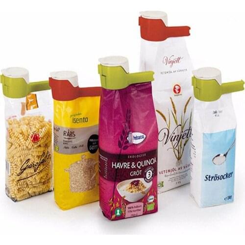 Food Storage Sealing Clamp Portable Plastic Storage Sealer Snack Bag Travel Gadgets Fresh Food Saver Moisture Storage Bag Clip