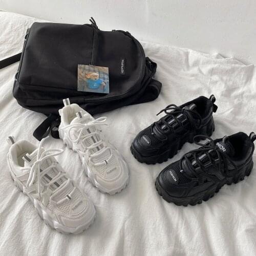 2021 Autumn Korean Casual Fashion All-match Thick-soled High-quality Outdoor Ladies Sneakers Comfortable and Breathable