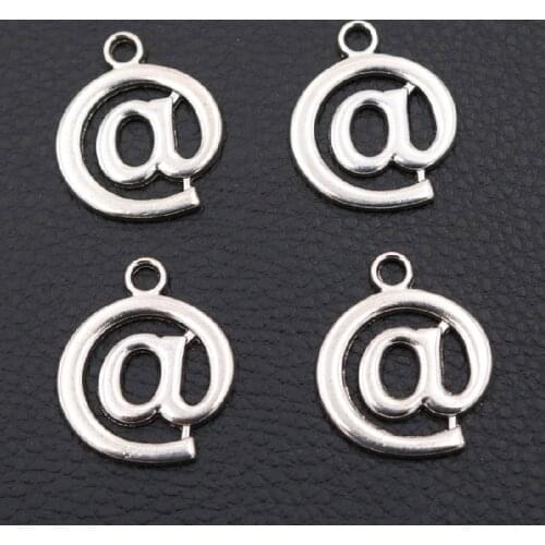 10pcs computer language character * @ * Necklace Bracelet DIY Jewelry Pendant Popular Handicraft Making 29*28mm A1800