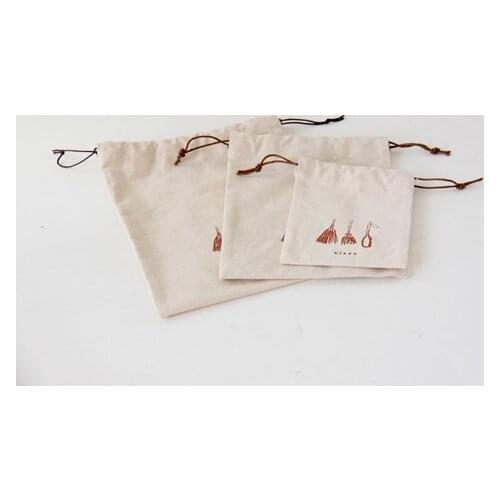 100pcs/lot free shipping small cotton jewelry pouch cotton gift pouch cotton drawstring pouch bag headwear bag jewelry bag