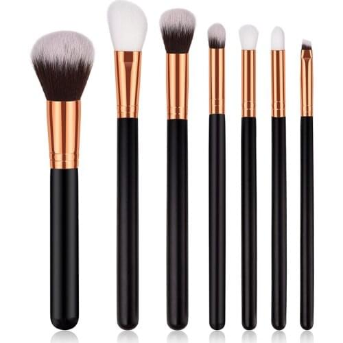 7 Pcs Large Foundation Makeup Brushes Soft Hair Blush Powder Concealer Make Up Brush Face Beauty Cosmetic Tools