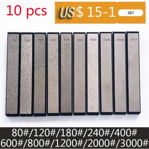 8 pcs Diamond stone Bar knife sharpener Fixed angle sharpening diamond whetstone Kitchen frinding Blade sharpening is suitable