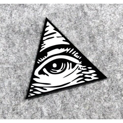 Car Styling Vinyl Decal Auto Tail Warning Sticker for Eye of Providence 10cm