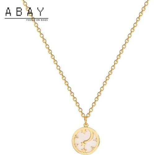 Fashion Shell Wing Clavicle Chain Women New Star Moon Temperament Titanium Steel Retro Elegant High-level Sense Neck Chain Tide