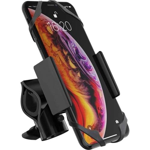 Bike Metal Anti Shake 360 Rotation Phone Holder for Handlebar Bicycle Accessories with Adjustable Universal Handlebar Cradle