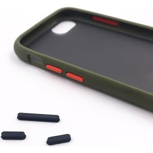 For iPhone Xiaomi Samsung Huawei model buttons contrast frosted case for DIY universal Hit color buttons Case