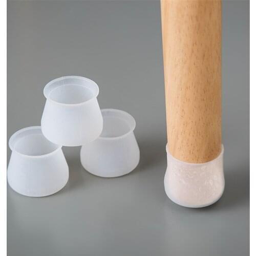 Hot sale silicone Chair Leg Caps rectangle Rubber Foot Protector Furniture hole plugs dust Cover plastic chair leg caps