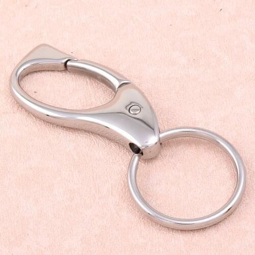 Ijk0036 5pcs/10pcs/20pcs/Lot Wholesale Factory Price Excellent Quality 316L Stainless Steel Key Clasp Key Ring Women Man