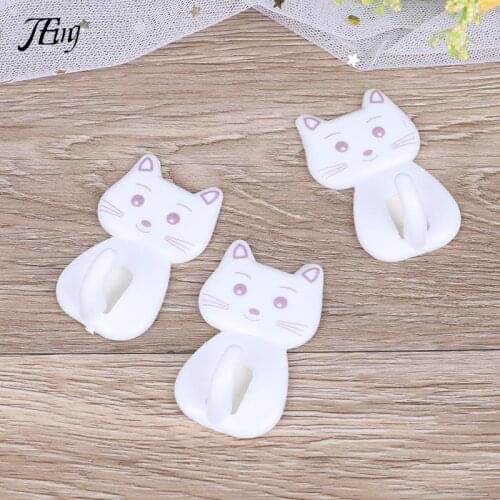 3pcs/set Kitchen No-trace Hook Super Strong Cat Refrigerator Hook Hanger Hook Microwave Oven Bathroom Hook