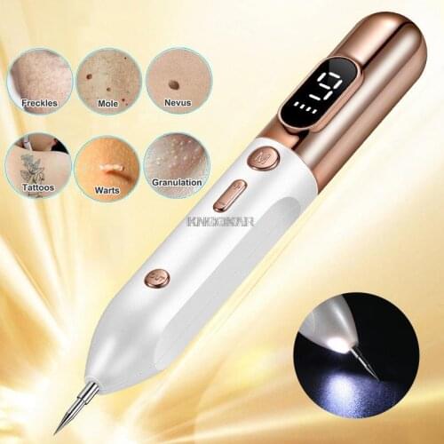 Laser Plasma Pen Mole Tattoo Removal Pen 9 Level LED Face Skin Dark Spot Remover Freckle Tag Wart Removal Tool Beauty Machine