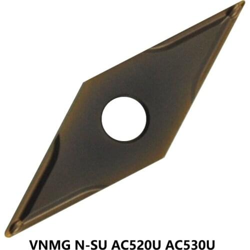Original VNMG 160402 160404 VNMG160402N-SU VNMG160404N-SU AC530U AC520U Carbide Inserts Lathe Cutter Turning Tool CNC Cutting