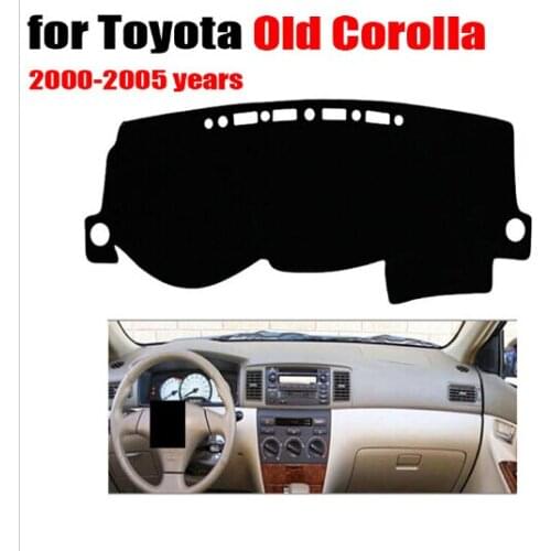 RKAC Car dashboard cover mat For Toyota Old Corolla 2000-2005 Left hand drive dash mats Instrument platform desk pad accessories