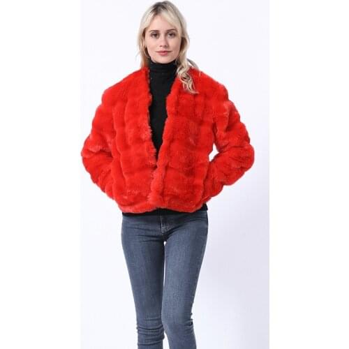 S-4XL Large Size Mink Faux Fur Coat Vest Casual Warm Spring Jacket Slim Futerko Soft Fur Jacket Oversize Outwears Coat Casual
