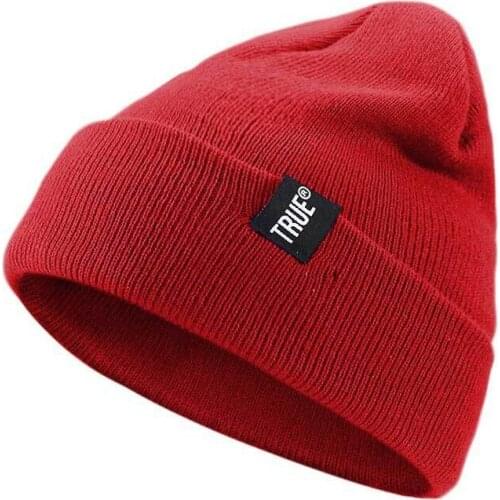 Adult Women Men Knitted Warm Winter Hats Wool Baggy Slouchy Beanie Hat For Snowboard Skiing Skating