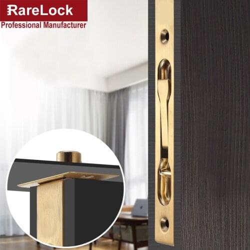 Hidden Hook Lock Latch for Sliding Door Window Silver Gold Bronze 4 Size Home Security Office Hardware DIY Rarelock I