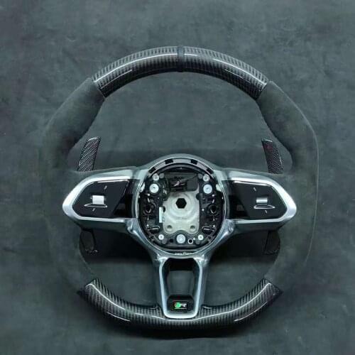 Cuatomized Real Carbon Fiber Sports Steering Wheel for Jaguar XEL 2020 with Paddle Shift