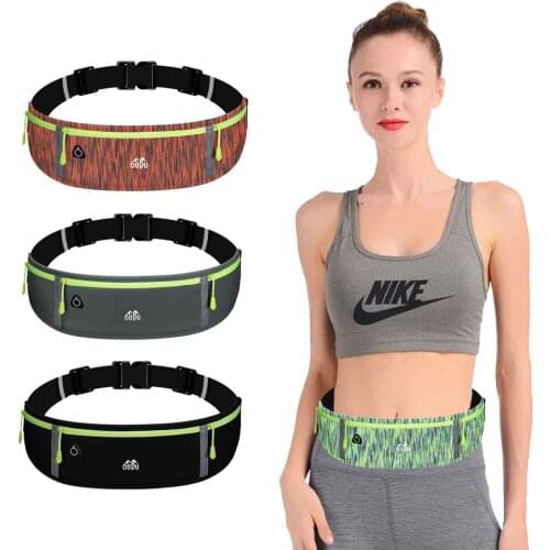 NEW Reflective Waist Pack Women Running Waist Bag Waterproof Mobile Phone Holder Men Gym Fitness Jogging Travel Pouch Belt Bags