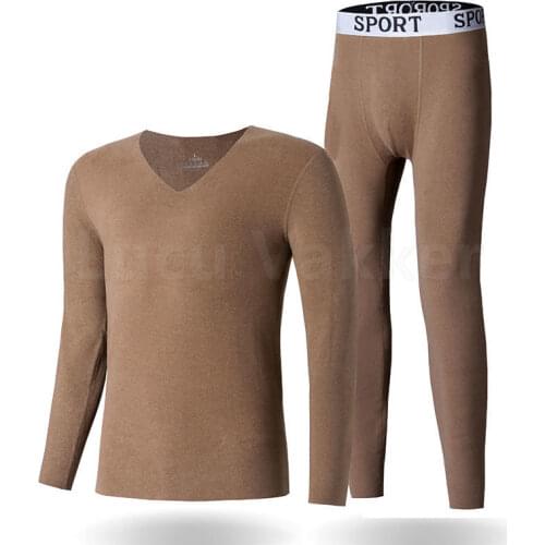 Thermal Underwear Sets For Men Autumn Thermo Underwear Long Johns Winter Clothes leggings Mens thermal underwear V neck shirt