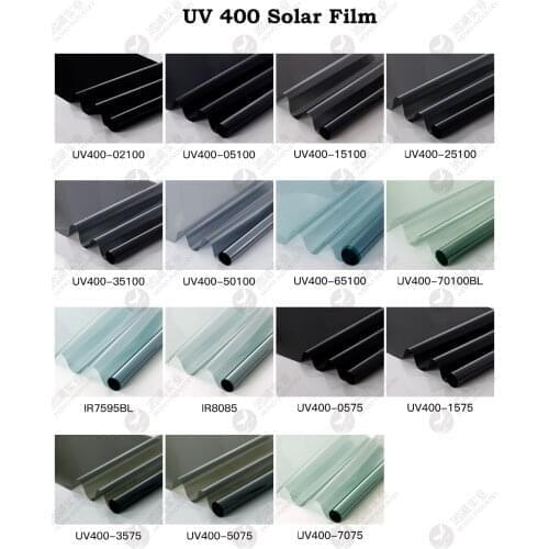 SUNICE 50X400CM Multi VLT Car Window Tint Film Auto Home Nano Tint 100% UV Proof Sticker Summer Shading Tint 5% 10% 35% 65% 70