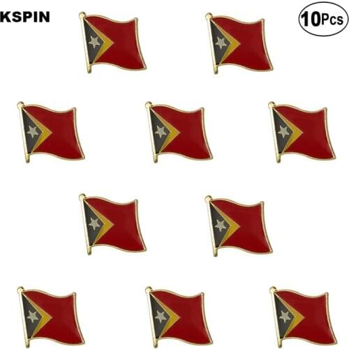 East Timor Flag Lapel Pin Flag badge Brooch Pins Badges 10Pcs a Lot