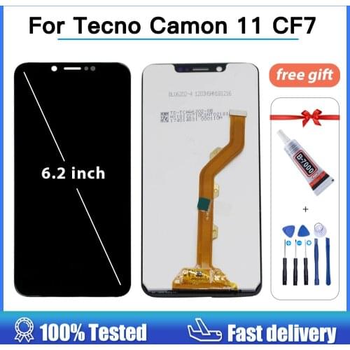LCD Screen for Tecno Camon 11 CF7 LCD Display Touch Digitizer Assembly for Tecno Camon 11 CF7 Full LCD Screen 6.2 INCH LCD tools