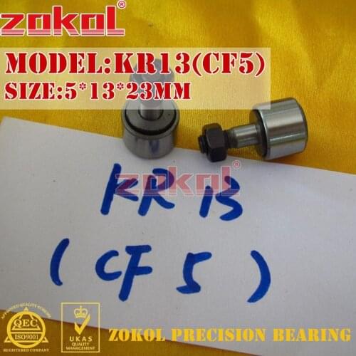 ZOKOL bearing KR13 KR16 CF5 CF6 Stud type track roller (rolling) bearing 5*13*23 M5*0.8 6*16*28.2 M6*1