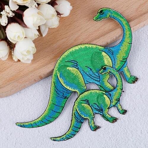 1/2pc Dinosaur Jurassic Park Patch Embroidered Ironing Stickers Patches For Clothes Iron On Patches