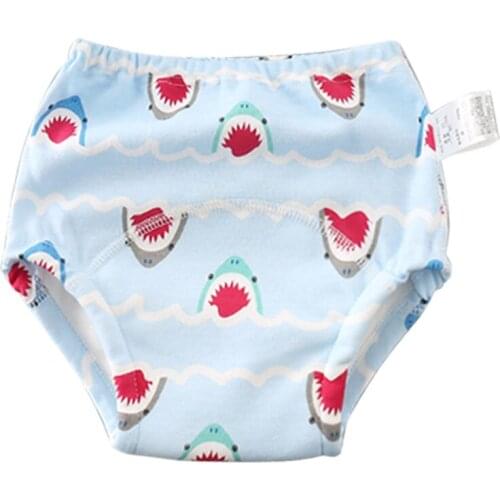 1 pc New Cute Cartoon Baby Training Pants 6 Layers Cotton Reusable Potty Training Underwear for Toddler Kids Girls Boys Washable