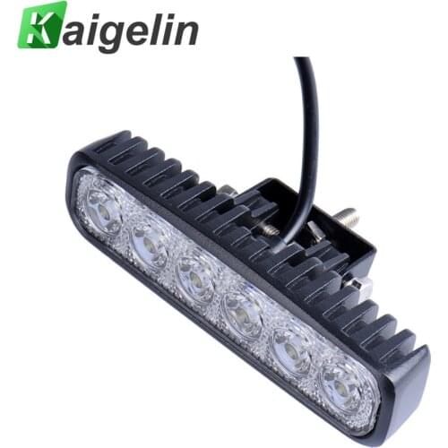 10pcs 18W LED Spotlights 6 X 3W IP67 Car Light Bar LED Flood Light Worklight Spot Light For SUV Automobile Car Outdoor Lighting
