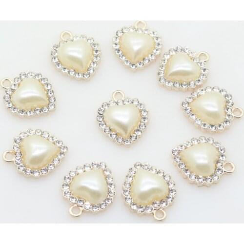 New 10pcs 18mm Alloy pearl rhinestone button,for Hair flower wedding lnvitation