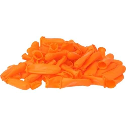 100pcs Protective Antislip Fingertips Antistatic Gloves Latex Rubber Finger Cots