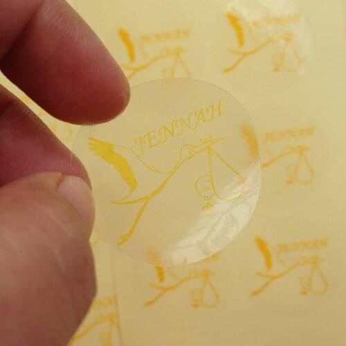 1000pcs Free shipping custom printing birthday party jam jar labels self adhesive packing stickers gold ink seals Dia.30mm